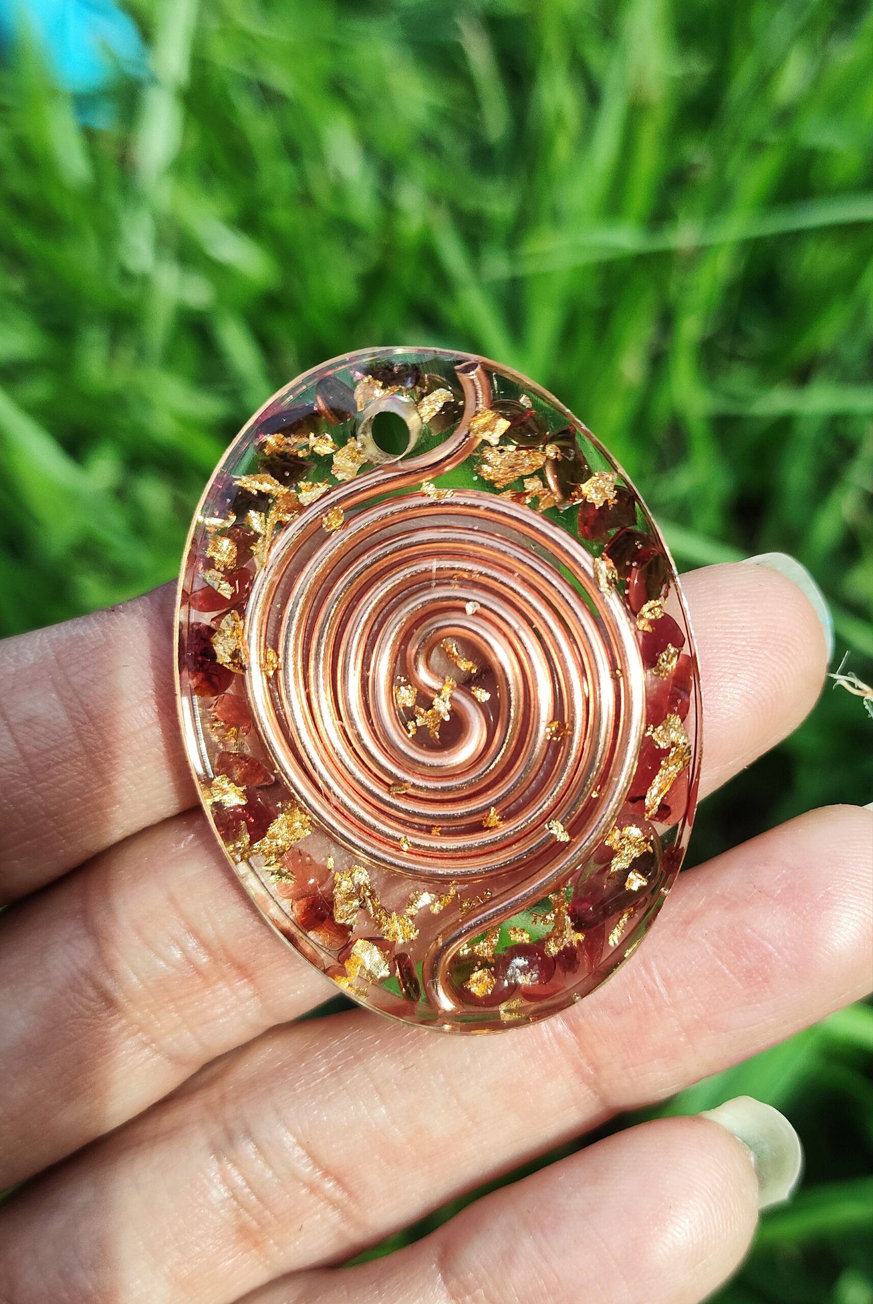 Copper Orgonite Pendant