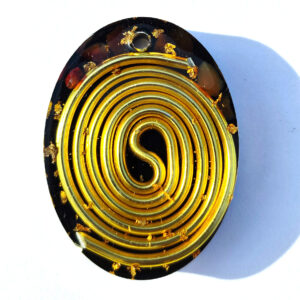 Gold Shungite Orgonite Pendant