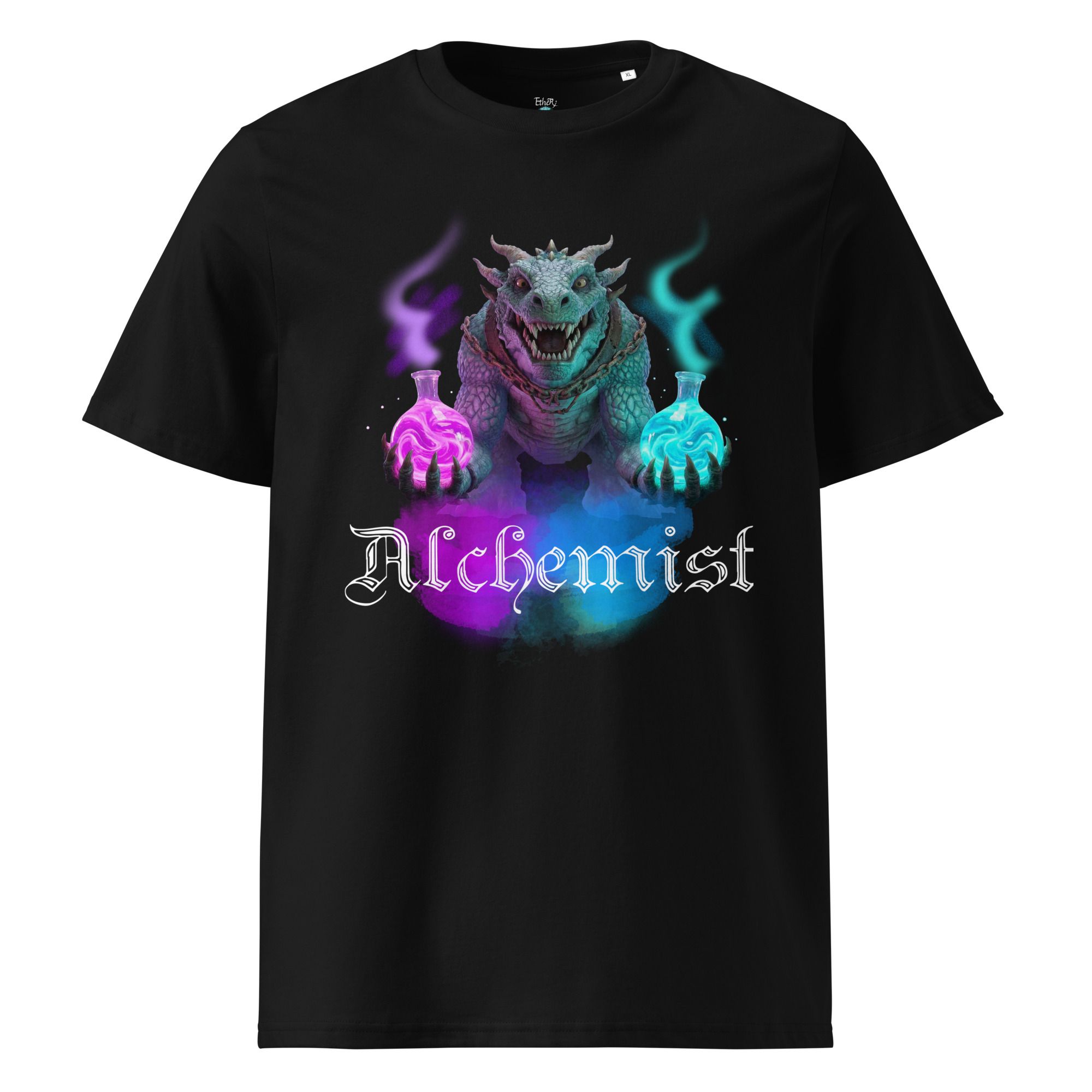 Alchemist Unisex 100% Organic Cotton T-Shirt (White Text)