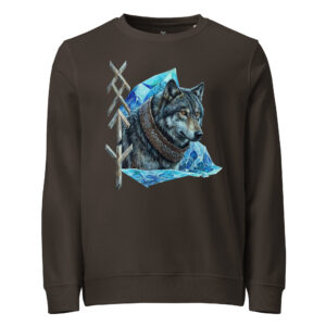 Viking Wolf Unisex Organic Sweatshirt
